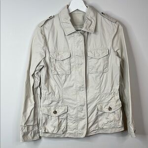 Banana Republic Light Khaki Utility Safari Jacket Size Small